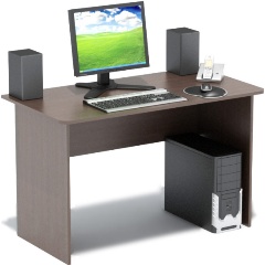 Изображение товара Стол письменный МЕБЕЛЬНАЯ ФАБРИКА “СОКОЛ” СПм-02.1 Венге