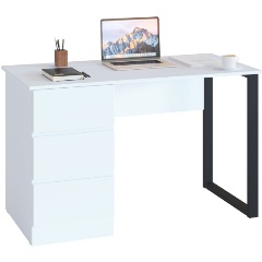 Изображение товара Стол письменный МЕБЕЛЬНАЯ ФАБРИКА "СОКОЛ" СПм-205 Белый