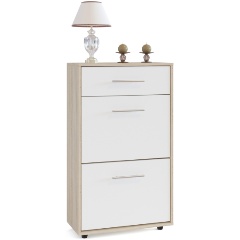 Изображение товара Шкаф для обуви ТП-2 Дуб сонома/белый