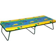 Изображение товара Кровать-тумба OLSA "Отдых"(каркас черный, ткань разноцветная)