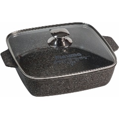 Изображение товара Жаровня Мечта квадратная Гранит star 28см, антипригарное покрытие, универсальная