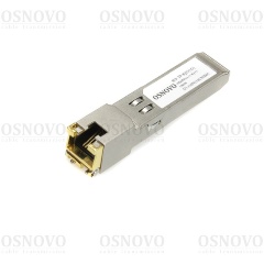 Изображение товара Медный SFP модуль Gigabit Ethernet с разъемом RJ45 OSNOVO SFP-TP-RJ45(1G)