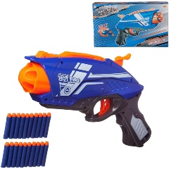 Изображение товара Мегабластер ABtoys PT-01595 с 20 мягкими пулями синий