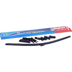 Изображение товара Щетка стеклоочистителя MEGAPOWER UNIVERSAL ALL SEASONS, 550мм/22", бескаркасная, 7 адаптеров в комплекте
