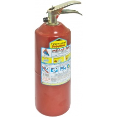 Изображение товара Огнетушитель порошковый МЕЛАНТИ ОП-2 с манометром 2л для автомобиля и гаража