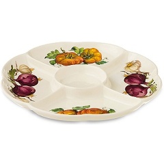 Изображение товара Менажница Nuova Cer Mercato della Terra 34.5 см керамическая с 5 секциями для сервировки