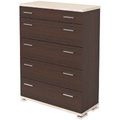 Изображение товара Комод МЭРДЭС КМ-2 ВК Венге/Карамель классический для небольших пространств