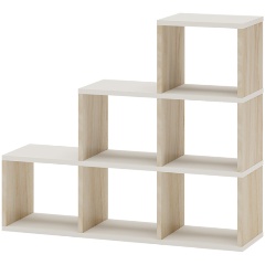 Изображение товара Стеллаж МЭРДЭС Лесенка СЛД КБЕ Карамель/Белый