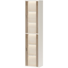 Изображение товара Стеллаж МЭРДЭС СУ(ш1в2)+2ФС БЕН белый/нельсон ДОМИНО 216 см