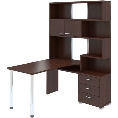 Изображение товара Стол компьютерный МЭРДЭС СР-420/130 В-ЛЕВ Венге