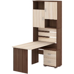 Изображение товара Стол компьютерный МЭРДЭС СР-720/140 ШКК-ПРАВ Шамони-Ч Карамель