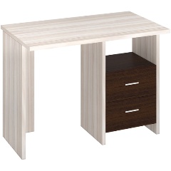 Изображение товара Стол компьютерный МЭРДЭС СКЛ-Прям100Р КВ Карамель/Венге без надстрой