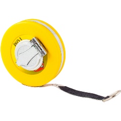 Изображение товара Мерная лента фибергласовая, закрытый пласт. корпус, лента из ПВХ, катушечная ручка, 10мх13мм, (шт.) РемоКолор