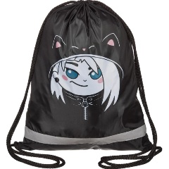 Изображение товара Мешок для обуви Комус Класс Аниме Чиби без ручек, светоотр, 36х47