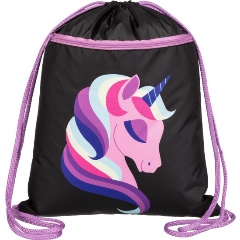 Изображение товара Мешок для обуви Комус Класс Единорог 360х470 мм с карманом для девочек