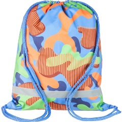 Изображение товара Мешок для обуви Комус Класс Милитари цветной, 360x470мм, светоотраж, МО-26-1с