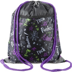 Изображение товара Мешок для обуви Комус Класс РОК 1ручка, карман, светоотр, 36х47