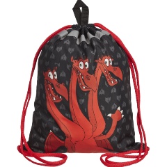 Изображение товара Мешок для обуви Комус Три богатыря Горыныч 36x47 см полиэстер светоотражающий