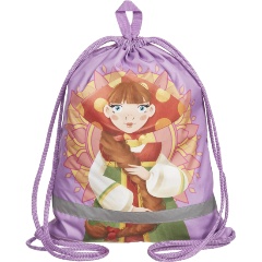 Изображение товара Мешок для обуви КОМУС Три богатыря Любава,36x47,карм,светоотр,МО 26-1с-2р