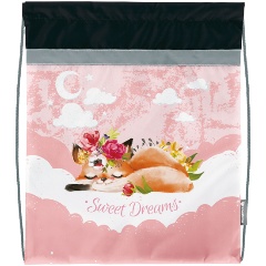 Изображение товара Мешок для обуви Schoolformat CUTE FOX 42х34 влагонепроницаемый и световозвращающий