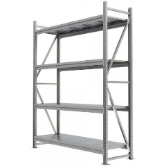 Изображение товара Металлический стеллаж IRONMEBEL Optimus Pro h-2500 Zn 4 яруса 1500х1000 стационарный