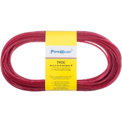 Изображение товара Металлополимерный трос РемоКолор красный полупрозр ПР-2 5, 20м п 51-9-014