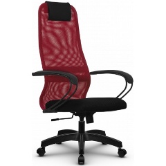 Изображение товара Кресло руководителя МЕТТА SU-BK130-8, Красный крестовина Pl