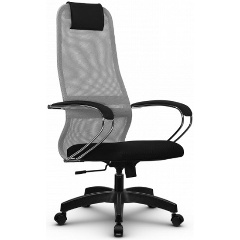 Изображение товара Кресло руководителя МЕТТА SU-BK131-8, Светло-серый (Основание PL)