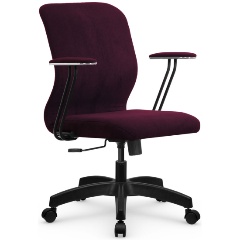 Изображение товара Офисное кресло МЕТТА SU-Mr-4(Vivaldi) с регулировкой и высокой спинкой сливовое