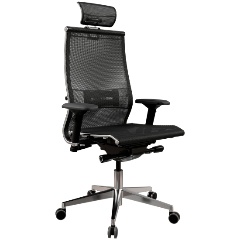 Изображение товара Кресло руководителя МЕТТА Samurai S-3 Черный с регулируемыми подлокотниками