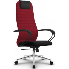 Изображение товара Кресло руководителя МЕТТА SU-BK130-10, Красный крестовина Ch-3