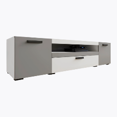 Изображение товара Тумба под ТВ МИКОН ТВМ-8 белый/серый графит