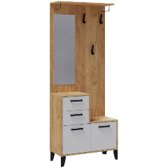 Изображение товара Прихожая МИКОН Витра ЦС дуб крафт золотой/белый