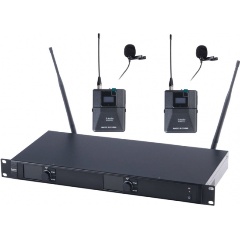 Изображение товара Профессиональная беспроводная микрофонная система LAudio 6000-UL 2 петличных микрофона