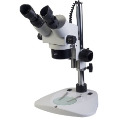 Изображение товара Стереоскопический микроскоп Микромед МС-4-ZOOM LED 7,5-50 крат с кольцевым LED освещением