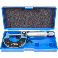 Изображение товара Микрометр ЭВРИКА 0-25мм, 0.01мм, в футляре