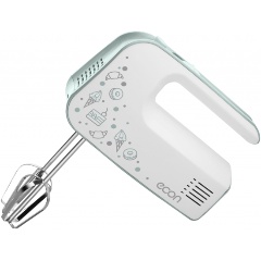 Изображение товара Миксер Econ ECO-103MX ручной мощностью 300 Вт 5 скоростей белый зеленый