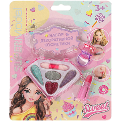 Изображение товара Набор косметики для девочек МИЛАЯ ЛЕДИ 70536D-TM-ML тени с блестками, помада