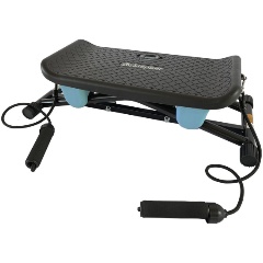 Изображение товара Мини степпер с эспандерами DFC SC-S107LB для фитнеса и похудения голубой