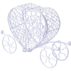 Изображение товара Миниатюра BLUMENTAG MET-409 Карета металл 8х11 см 01 Белый
