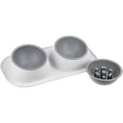Изображение товара Миска для животных IDEA М 1813 Смоки двойная с подарком для кошек и собак