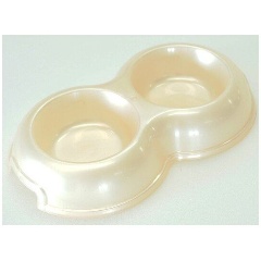 Изображение товара Миска для животных HOMEPET бежевый перламутр 2х200 мл