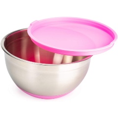 Изображение товара Миска стальная с крышкой ATTRIBUTE STEEL MIX 16 см, 1.4 л в ассортименте