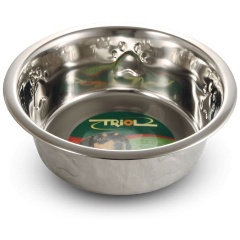 Изображение товара Миска для животных Triol 1612 металлическая с тиснением, 0,40л