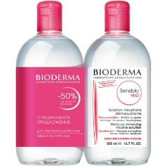 Изображение товара Мицеллярная вода BIODERMA Sensibio, 500 мл х 2 шт