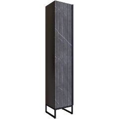 Изображение товара Пенал MIXLINE "Окленд" Графит Мрамор левый (350*1858*319) ЛОФТ (ПВХ)