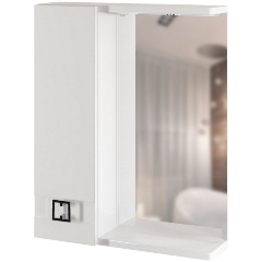 Изображение товара Шкаф навесной MIXLINE "КВАДРО-55" левый с подсветкой (ПВХ)