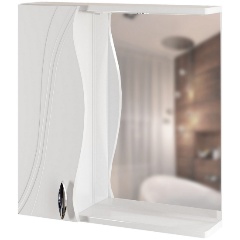 Изображение товара Шкаф навесной MIXLINE "ЛИМА-65" левый с подсветкой (ПВХ)