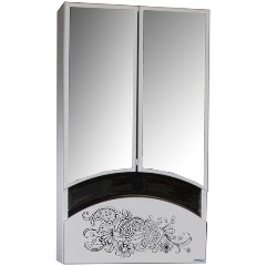 Изображение товара Шкаф навесной MIXLINE "РАДУГА-46" ЦВЕТЫ белый без подсветки