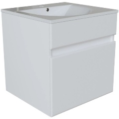 Изображение товара Тумба д/ванной MIXLINE "БРИКС-50" подвесная под раковину "Breeze 50" мебельный (Sanita Luxe) (ПВХ) (Уценка)